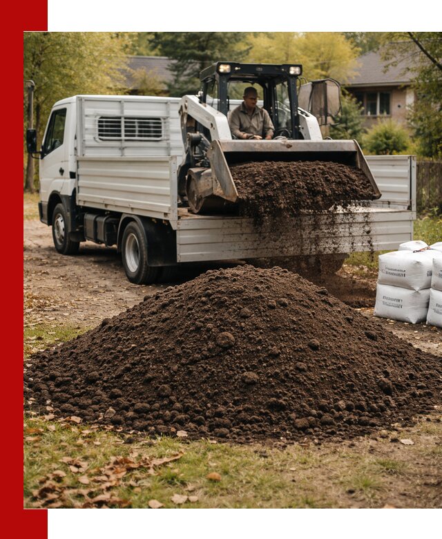 Доставка садовой земли в больших объёмах в Красноярске