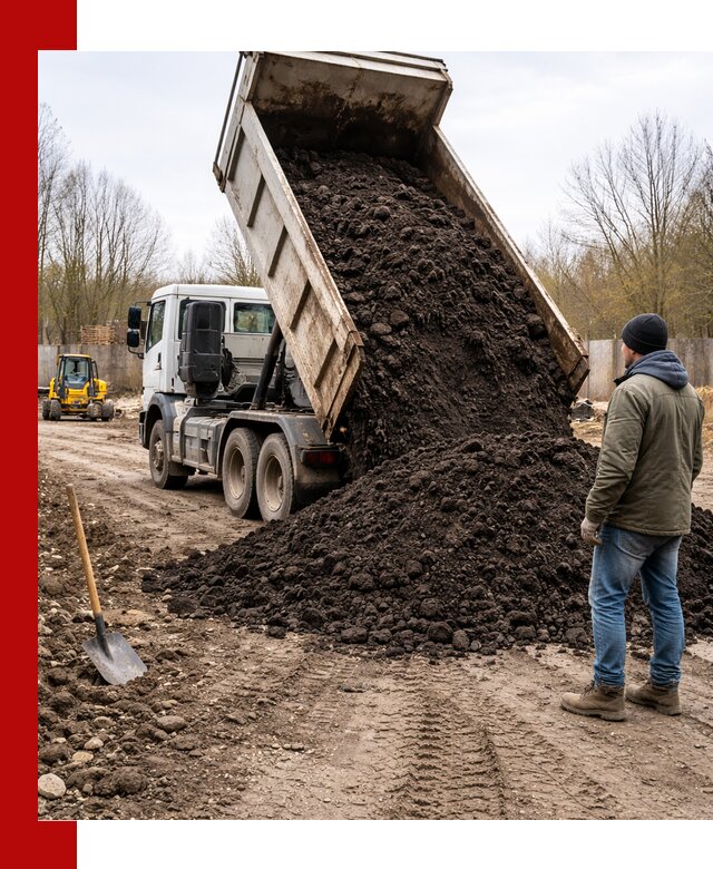 Доставка чернозема навалом в Красноярске быстро и выгодно