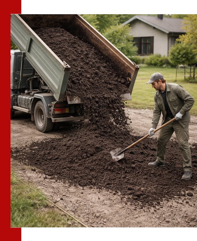 Чернозем для газона с доставкой в Красноярске быстро и качественно
