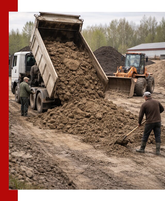 Доставка глин и суглинков в Красноярске оптом и вкрай
