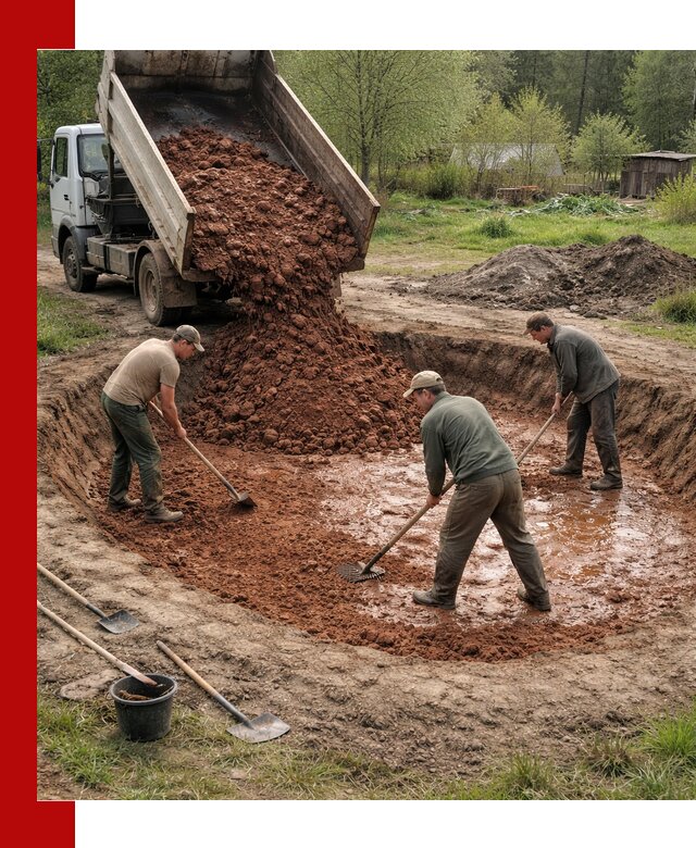 Купить качественную глину для пруда в Красноярске