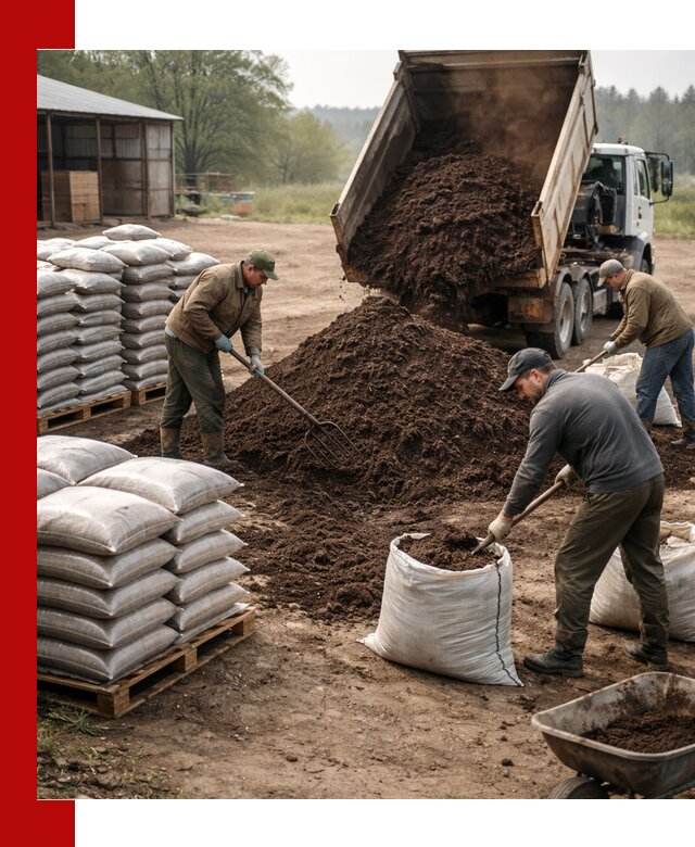 Доставка компоста оптом и в розницу в Красноярске
