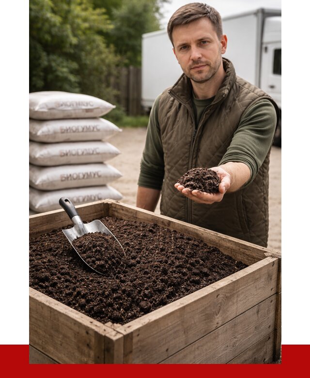 Купить биогумус в Красноярске с доставкой от 8636 р. за куб | ПРОНЕРУДКрс