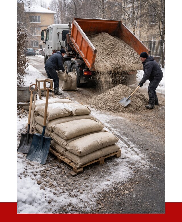 Противогололедные материалы оптом в Красноярске от 4267 р. | ПРОНЕРУДКрс