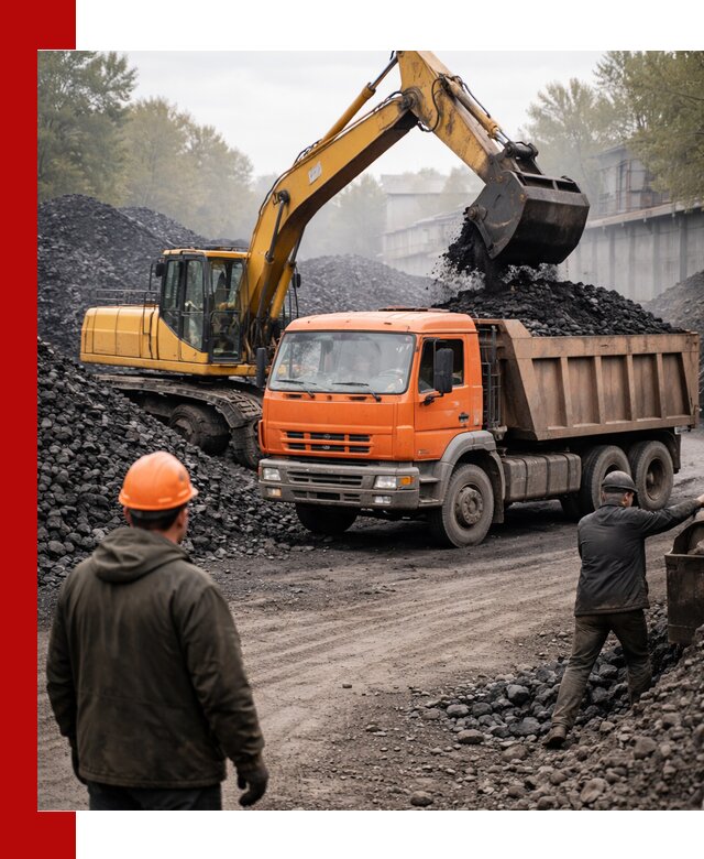 Доставка угля автотранспортом в Красноярске быстро и выгодно