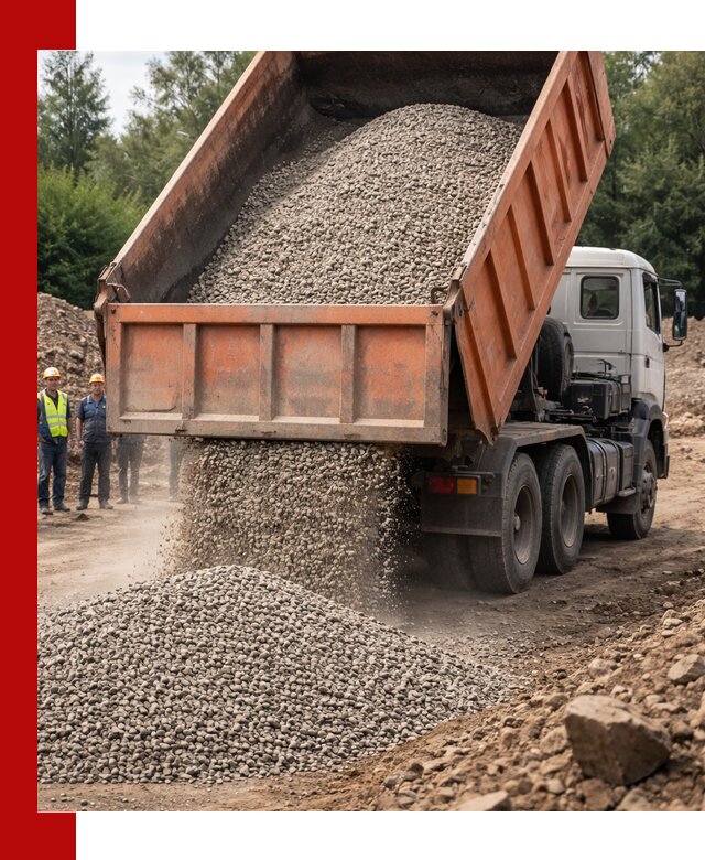 Доставка сыпучих материалов самосвалом в Красноярске быстро и надежно