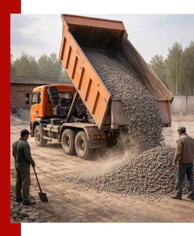 Доставка самосвалом 20 м3 в Красноярске быстро и надежно