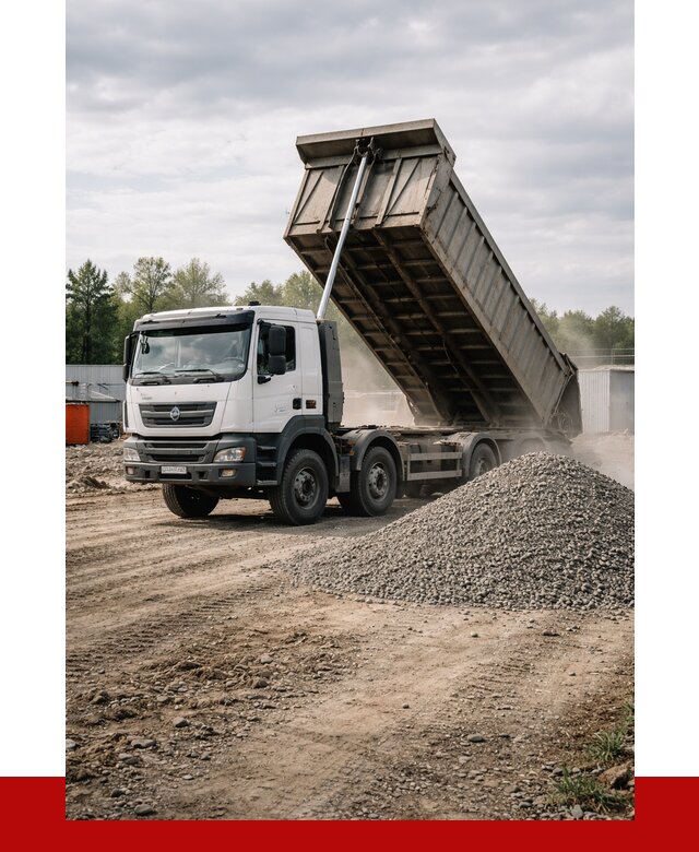 Доставка самосвалом 40 кубов в Красноярске от 9144 р. | ПРОНЕРУДКрс