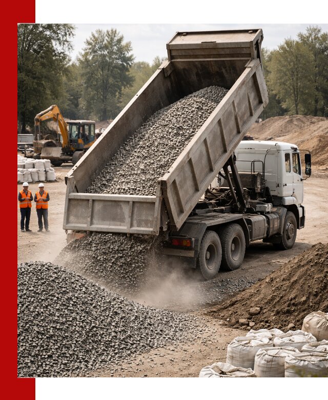 Аренда самосвала в Красноярске для доставки сыпучих и нерудных материалов