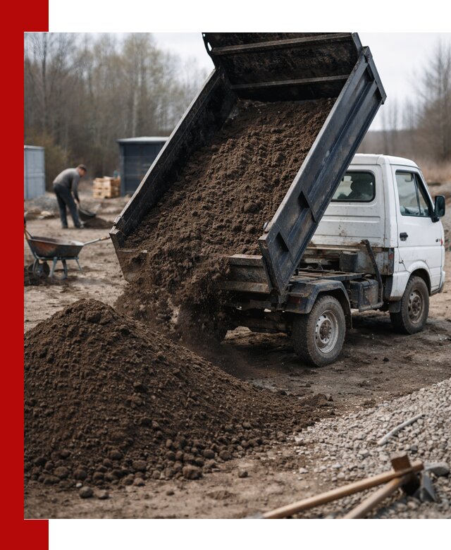 Аренда минисамосвала в Красноярске для доставки сыпучих материалов