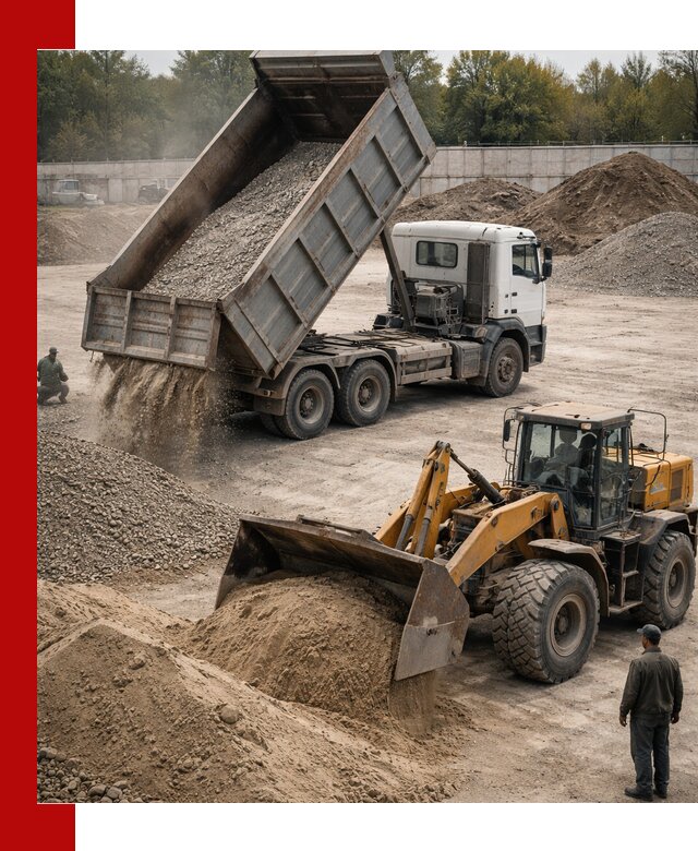 Перевозка сыпучих грузов самосвалами и бортовыми в Красноярске