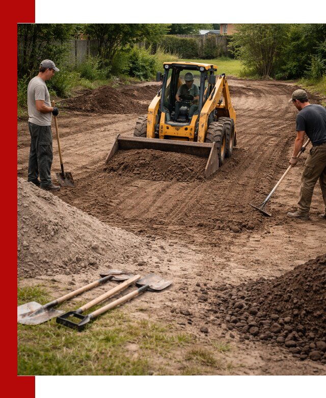 Планировка участка грунтом с вывозом и доставкой в Красноярске