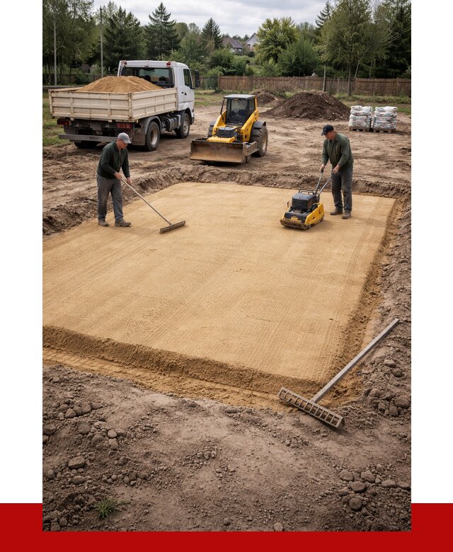 Устройство песчаной подушки в Красноярске от 4572 р. ПРОНЕРУДКрс